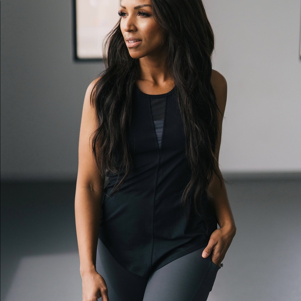 Brand New Zyia Black Effortless Tank